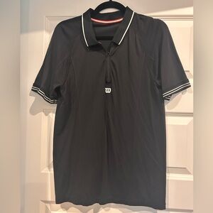 Wilson Classic Black Polo Shirt for Men